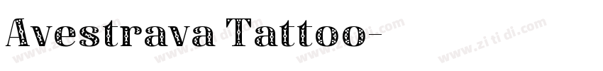 Avestrava Tattoo字体转换